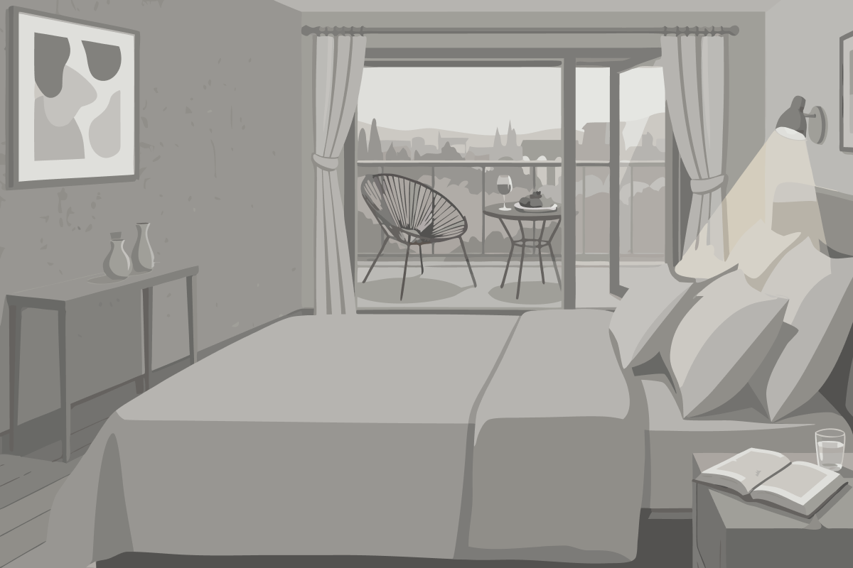 Suite Studio Confort avec Entrée Privée et Terrasse
